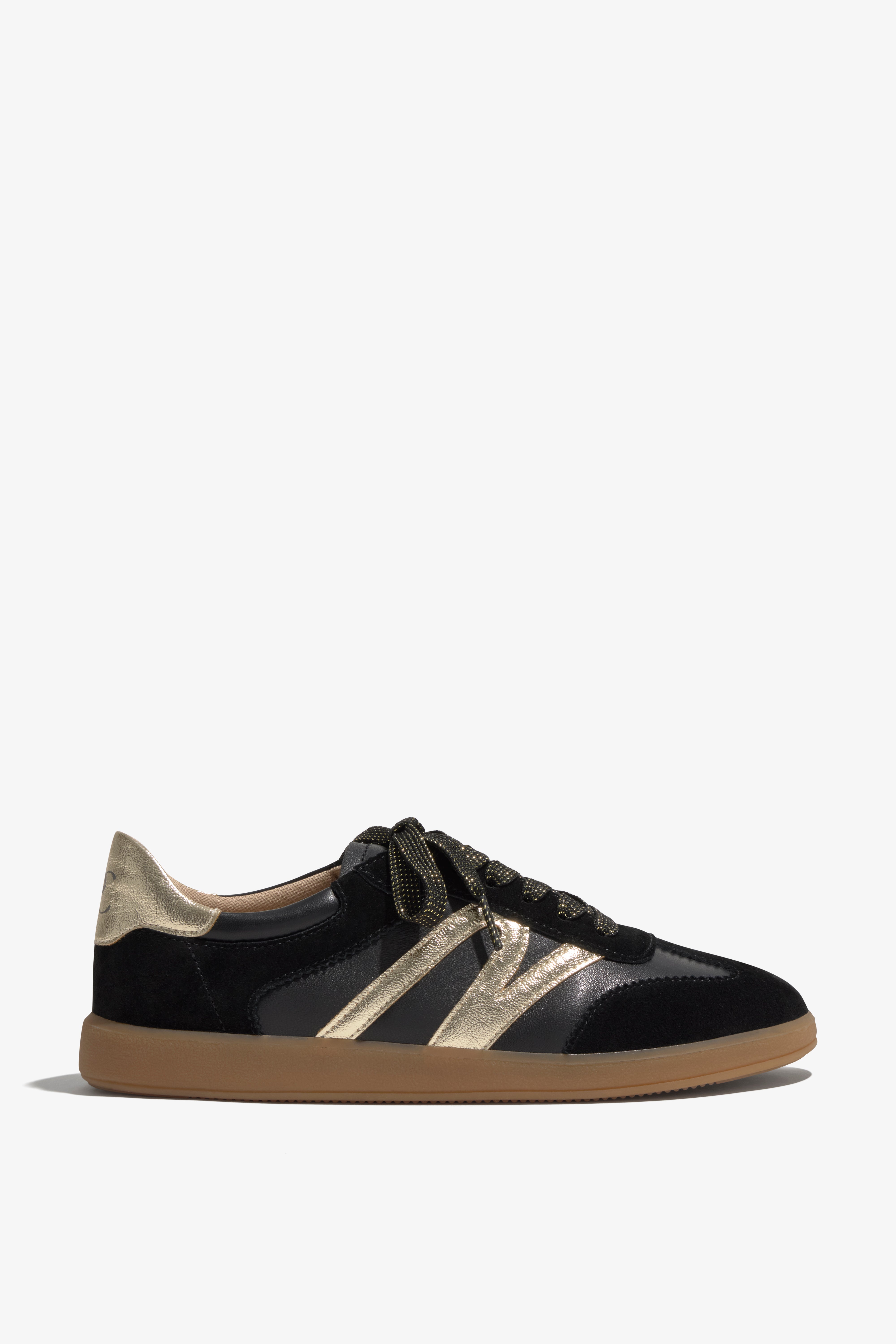 GRISEL-02 Black Leather Sneaker I Regarde Le Ciel – Regarde le Ciel