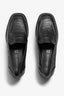 Etta black crocodile-leather loafer - top view