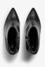Faby black leather ankle boot - top view