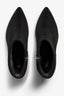 Hadlye black suede ankle boot with fold-over cuff - top view