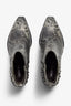 Helly python gray python ankle boot with studs - top view