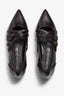 Kaory black leather ballet flat - top view