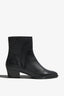 Lori black leather ankle boot - side view