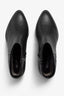 Lori black leather ankle boot - top view