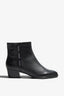 Lori brown suede ankle boot with block heel - side view