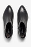 Lori brown suede ankle boot with block heel - back view