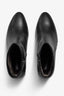 Millie black leather ankle boot - top view